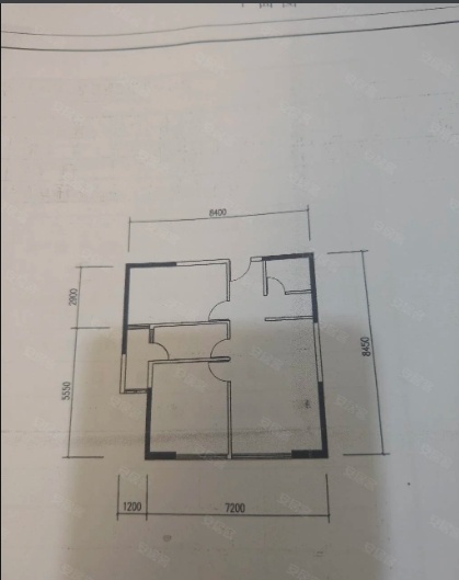 2室2廳2陽臺 時光俊園戶型圖