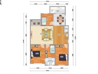 4室2廳1陽臺 金星小區(qū)戶型圖