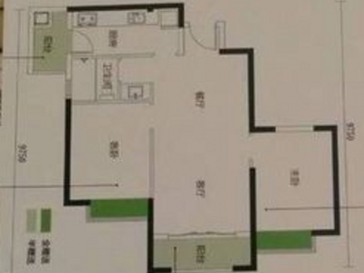 2室2廳1陽臺(tái) 經(jīng)典雙城一期戶型圖