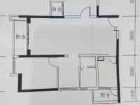 2室2廳1陽(yáng)臺(tái) 經(jīng)典雙城一期戶型圖