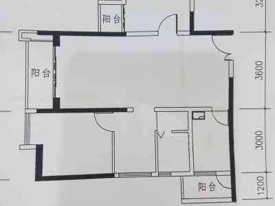 2室2廳1陽臺(tái) 經(jīng)典雙城一期戶型圖
