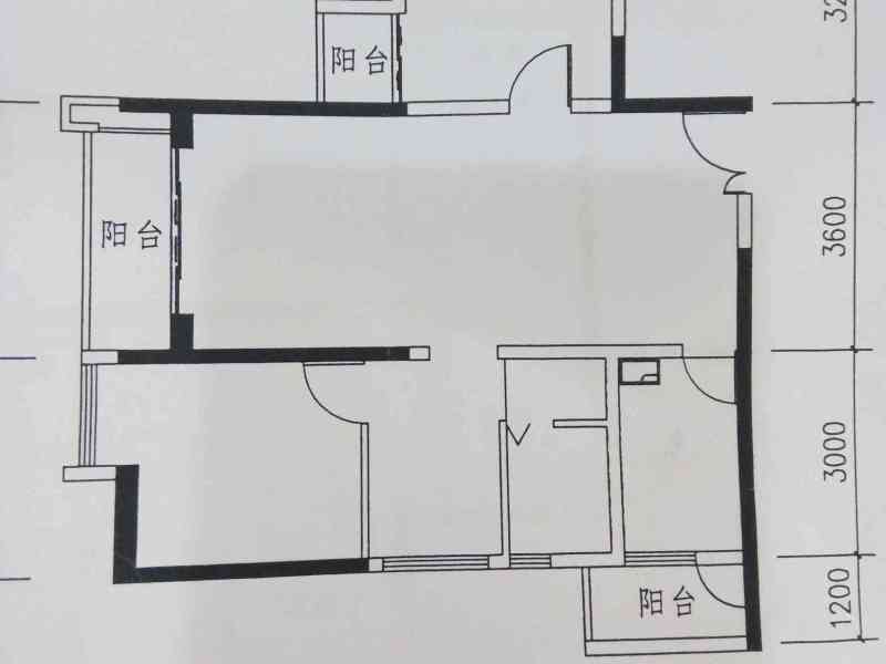 2室2廳1陽(yáng)臺(tái) 經(jīng)典雙城一期戶型圖