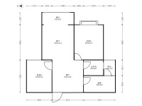 2室2廳1陽臺 國福現(xiàn)代城薔薇苑戶型圖