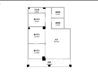 3室2廳2陽(yáng)臺(tái) 陽(yáng)光花園二期昊苑戶型圖