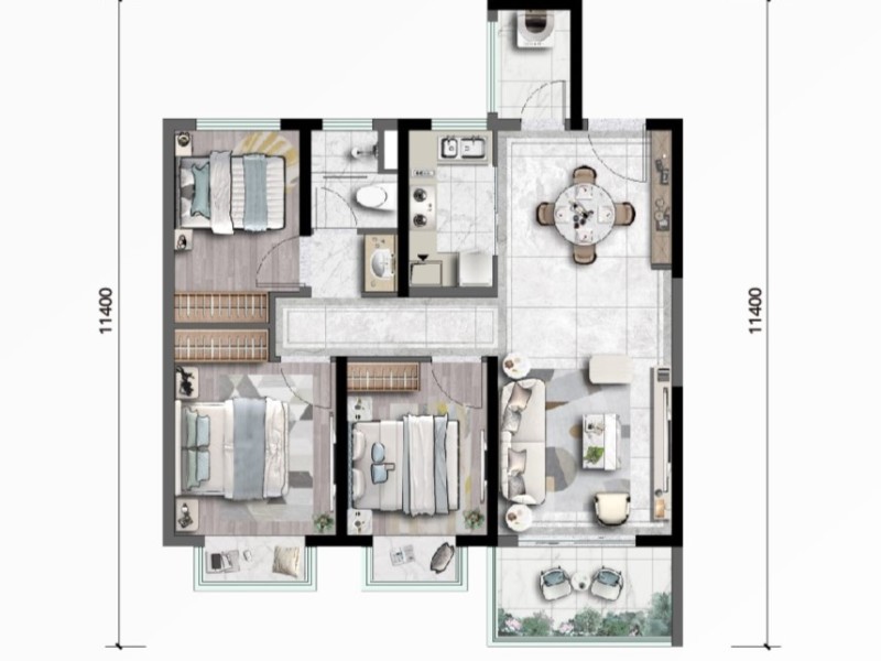 保利城東望戶型圖