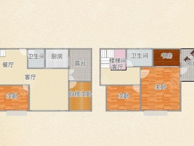4室2厅2阳台 金色交响家园秋恋组团户型图