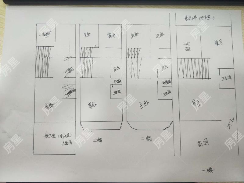 5室3廳3陽臺 都鐸城邦7號院別墅戶型圖