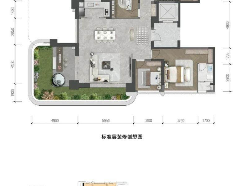 邦泰觀云朗月戶型圖