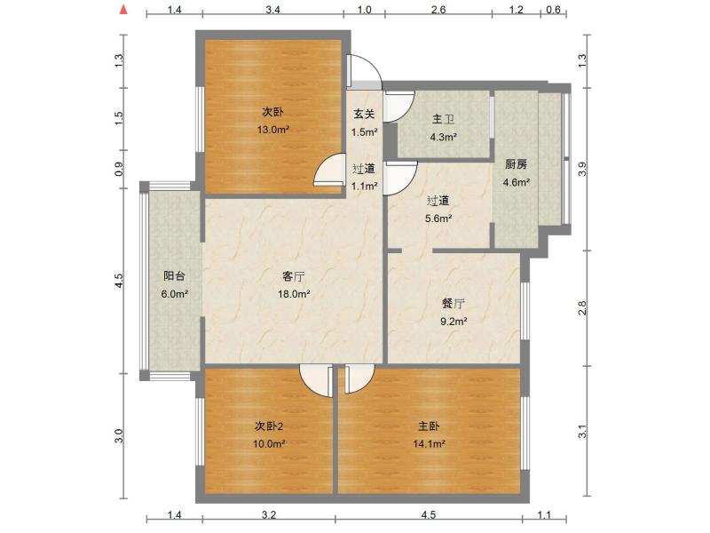 民航家属院户型图