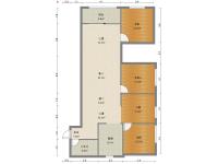 4室2廳2陽臺(tái) 金尚俊園二期戶型圖