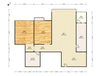 2室2廳 藍山數(shù)碼戶型圖
