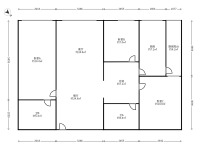 3室2廳2陽臺 未名城A3戶型圖