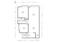 2室2廳2陽(yáng)臺(tái) 天怡峰景戶(hù)型圖