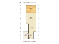 1室1廳1陽(yáng)臺(tái) 萬(wàn)宏國(guó)際一期戶型圖