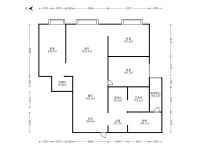 3室2廳1陽臺 正大紫都城戶型圖