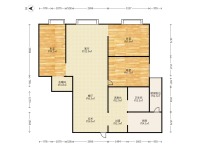 3室2廳1陽臺 正大紫都城戶型圖