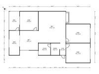 3室2廳1陽臺 白龍新區(qū)戶型圖