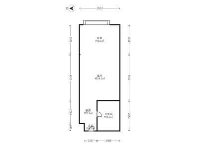1室1廳1陽臺(tái) 禧瑞都