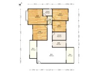 4室2廳2陽臺 恒大名都戶型圖