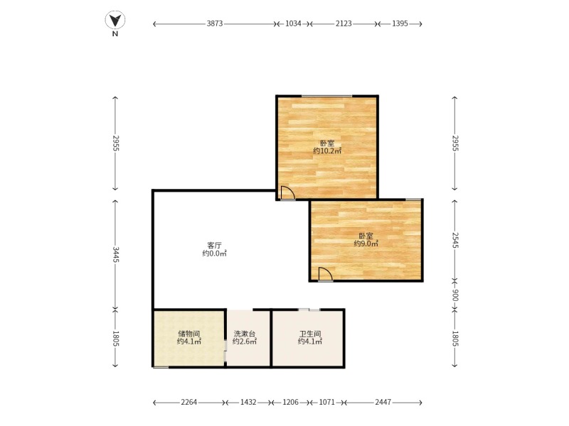 4室2廳2陽臺 滇池衛(wèi)城鉑睿戶型圖