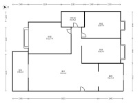 3室2廳2陽臺 華都花園B區(qū)戶型圖