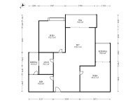 2室2廳2陽臺 紅星國際晶品戶型圖