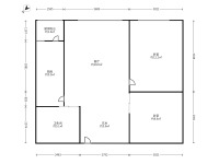 2室2廳1陽(yáng)臺(tái) 時(shí)光俊園戶型圖