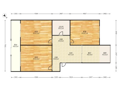 3室2廳1陽(yáng)臺(tái) 馨悅尚居