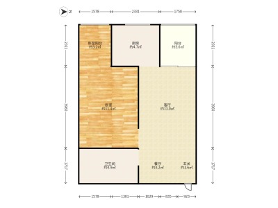 1室1廳1陽臺 金尚俊園一期