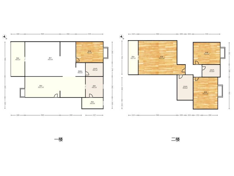 5室2廳2陽(yáng)臺(tái) 陽(yáng)光花園四期昕苑戶(hù)型圖