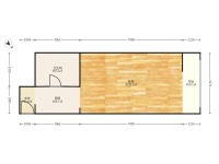 1室1廳1陽臺 和諧世紀(jì)戶型圖