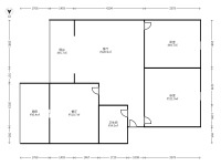 2室2廳1陽臺(tái) 新發(fā)小區(qū)戶型圖