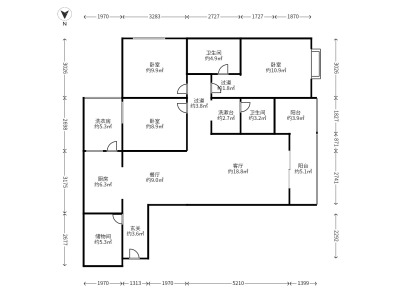 4室2廳2陽臺 溪畔麗景