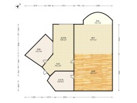 1室1廳1陽(yáng)臺(tái) 泰旸欣城戶(hù)型圖