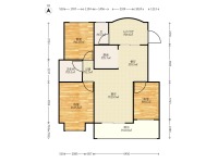 3室2廳2陽臺 金色交響家園水韻組團戶型圖