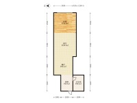 1室1廳1陽臺(tái) 萬宏國際一期戶型圖