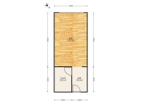 1室1廳1陽臺 綠城春江明月戶型圖