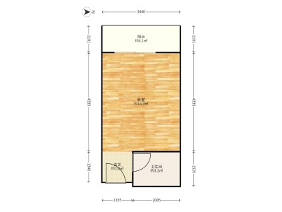1室1廳1陽(yáng)臺(tái) 華龍人家