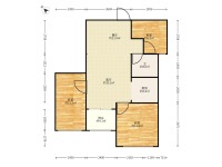3室2廳1陽臺 候谷花園戶型圖