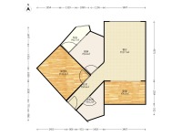 2室1廳1陽臺 美璟欣城戶型圖