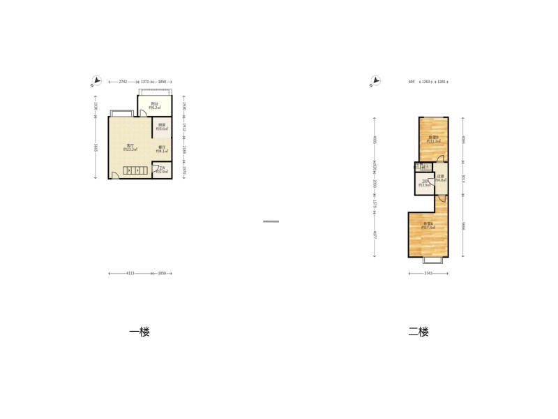 3室2廳1陽臺(tái) 奧宸橙郡二期戶型圖