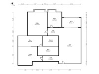 3室2廳1陽(yáng)臺(tái) 盛高大城一期戶型圖