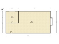 1室1廳1陽臺 中央麗城戶型圖