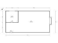 1室1廳1陽臺 中央麗城戶型圖