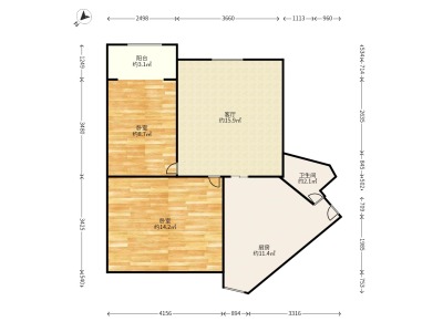 2室2廳1陽臺 西華小區(qū)北區(qū)(安裝公司宿舍)(西園南路56號)