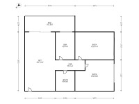 2室1廳1陽臺 碧海秋月戶型圖