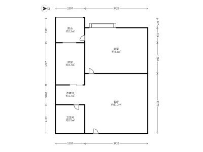 1室1廳1陽臺 華龍人家