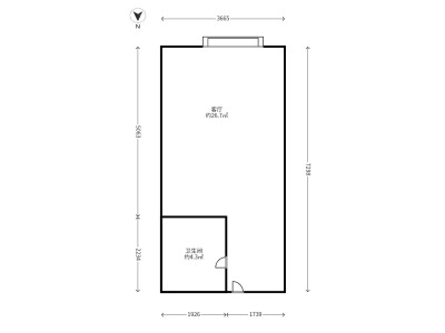 1室1廳 潤(rùn)城二區(qū)