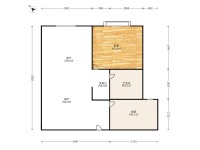 1室1廳 盛高大城二期戶型圖