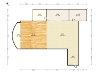 1室1廳1陽臺 泰旸欣城戶型圖